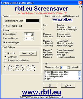 Configuration screen